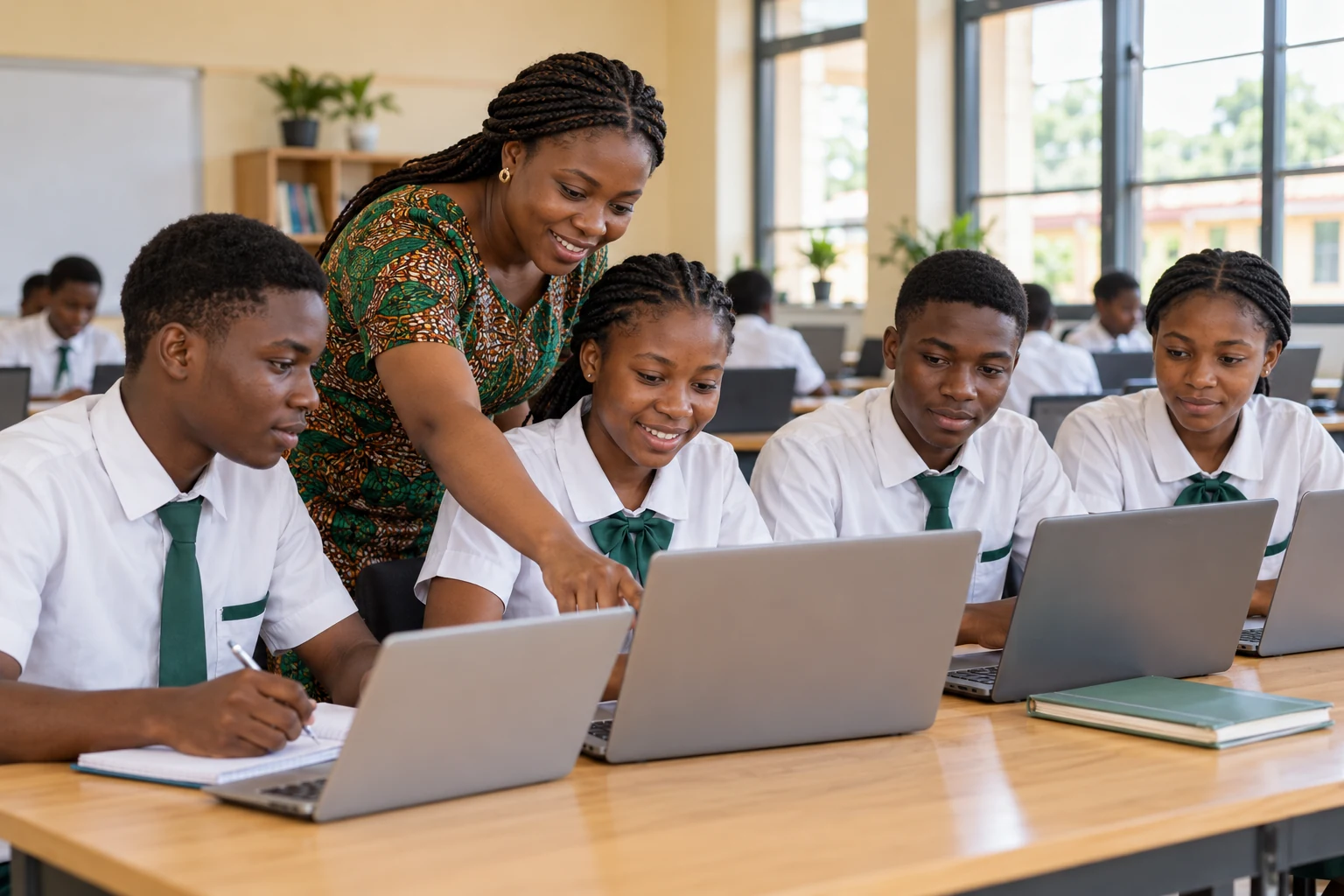 Illustrative teacher and learners